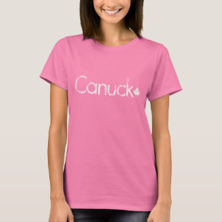 T-shirt Canuck_logo_whitegrunge