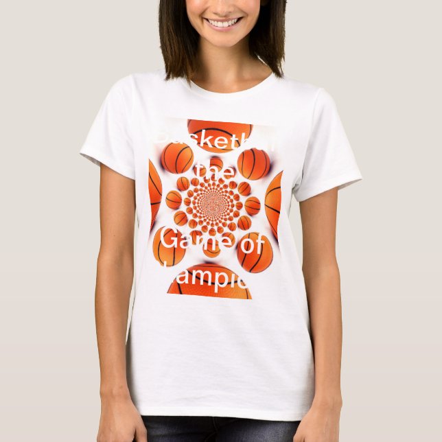 T-shirt Canvas de Tee Bella, de basquete feminino (Frente)