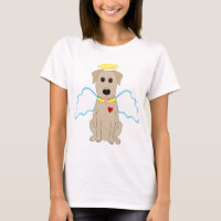 Cão amarelo do anjo do laboratório