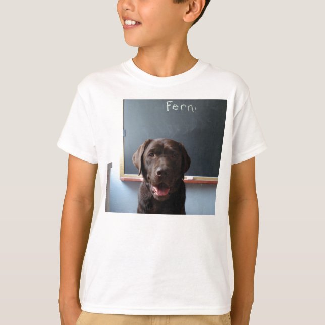 T-Shirt Cão de Chocolate Lab (Frente)