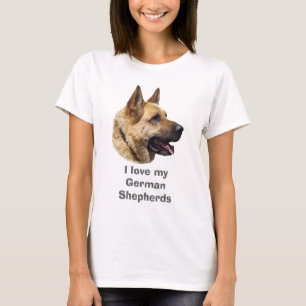 T-shirt Cão de german shepherd Alsatian