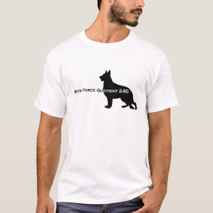 T-shirt Cão de german shepherd - quociente 240 da força 