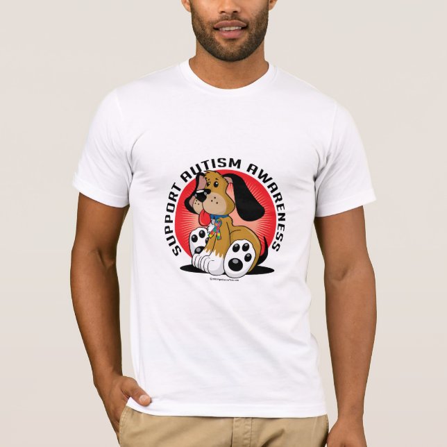 T-shirt Cão do autismo (Frente)
