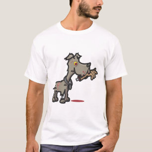 T-shirt Cão do zombi