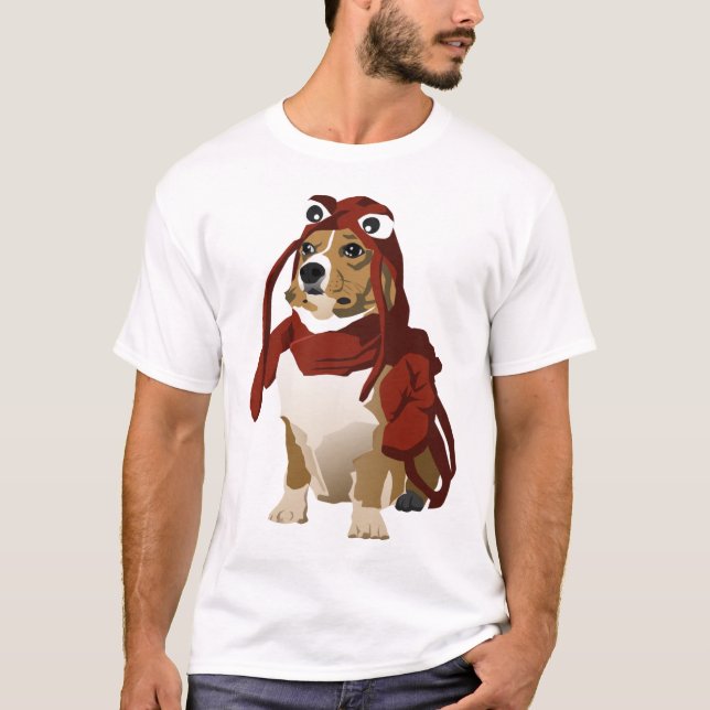 T-shirt Cão Dogfort Meme da lagosta (Frente)