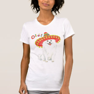 T-shirt Cão Eskimo americano da festa