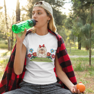 T-Shirt Cão Flor