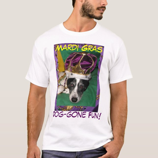 T-shirt Cão-ido carnaval do divertimento (Frente)