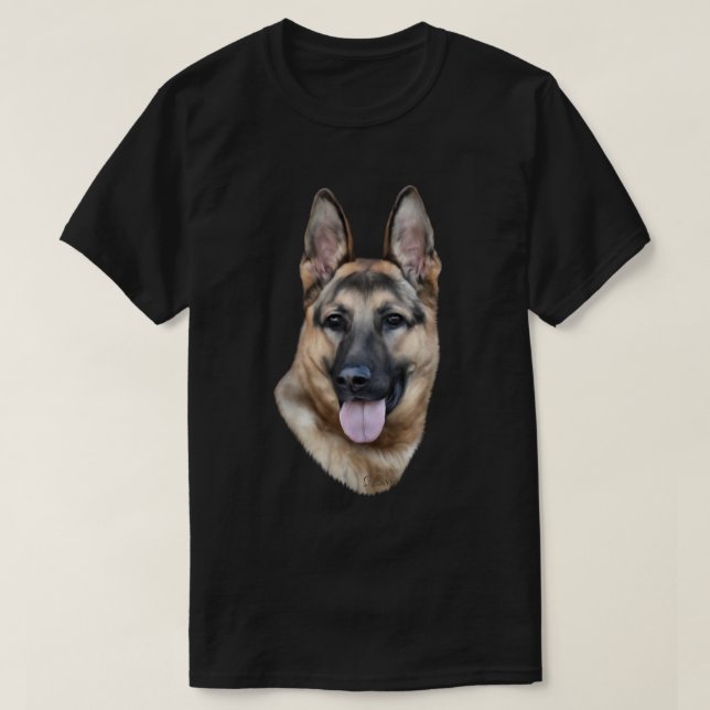 T-shirt Cão Pastor Alemão (Frente do Design)