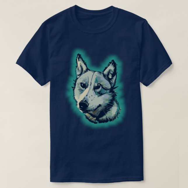 T-Shirt Cão Sled (Frente do Design)