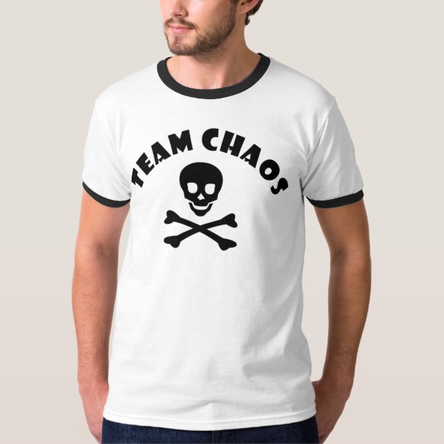 T-SHIRT CAOS DA EQUIPE (Frente)