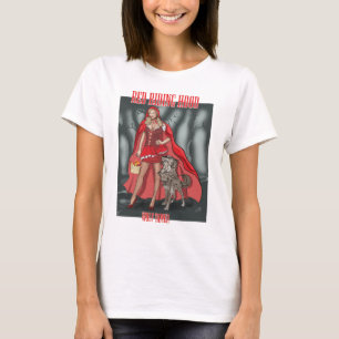 T-shirt Capa de equitação vermelha - lobo mais doméstic