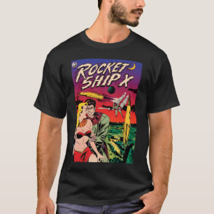 T-shirt Capa de Revista em Quadrinhos de Ficção Científica