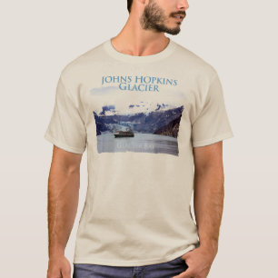 T-shirt Capa longa básica da geleira de Johns Hopkins