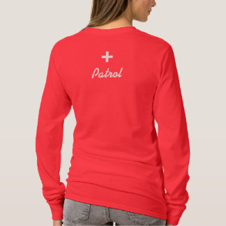 T-shirt Capa longa da patrulha - mulheres transversais