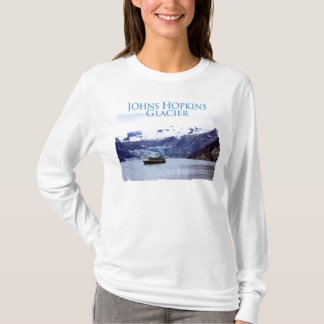 T-shirt Capa longa das senhoras da geleira de Johns