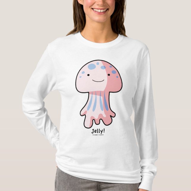 T-shirt Capa longa do AA Hoody das senhoras das medusas (Frente)