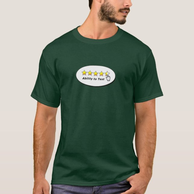 T-shirt Capacidade para testar (Frente)
