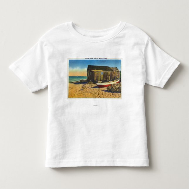 T-shirt Cape Cod, MassachusettsView de uma barraca da (Frente)