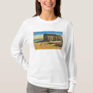 T-shirt Cape Cod, MassachusettsView de uma barraca da