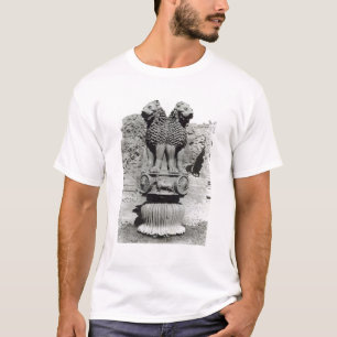 T-shirt Capital do leão da coluna do imperador Ashoka