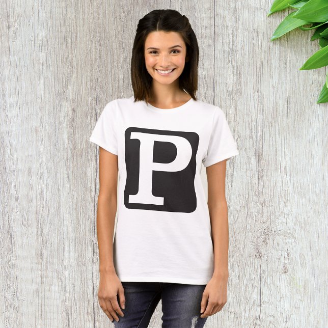 T-Shirt Capital P Mulheres (Criador carregado)