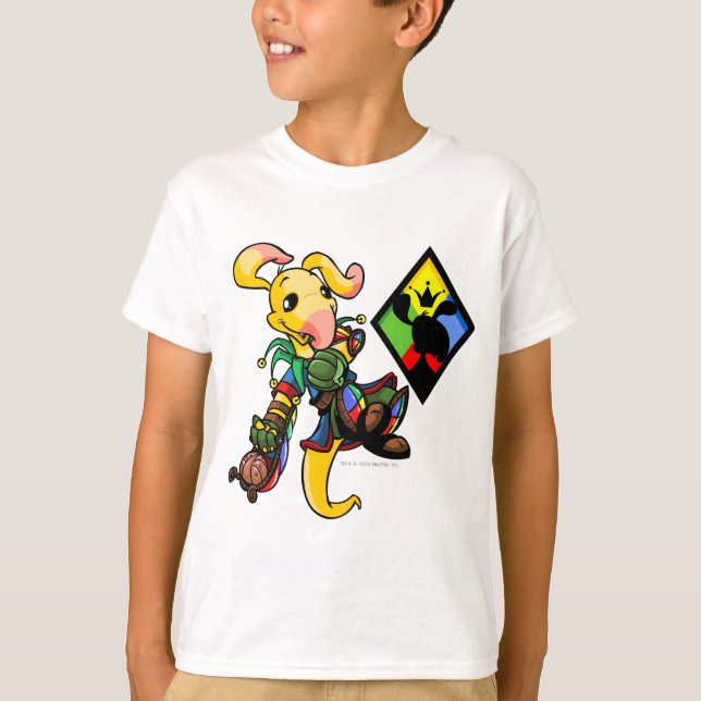T-shirt Capitão 1 da Equipe da Ilha Roo (Frente)