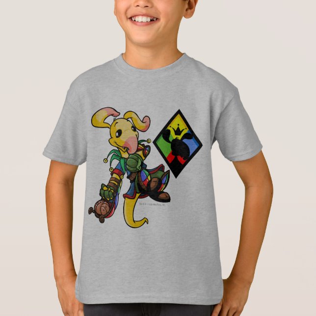T-shirt Capitão 1 da Equipe da Ilha Roo (Frente)