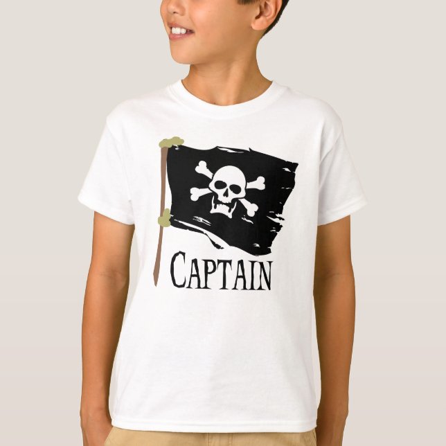 T-shirt Capitão alegre de Roger (Frente)