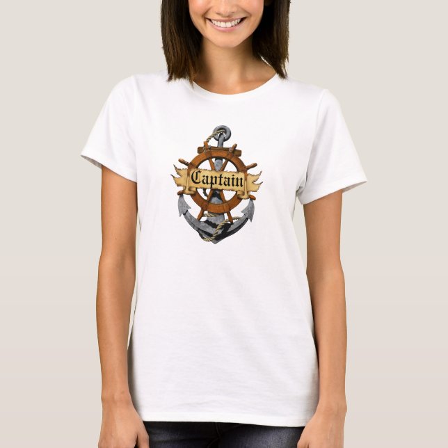 T-shirt Capitão Âncora e roda (Frente)