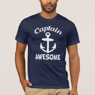 T-shirt Capitão Impressionante com os homens engraçados