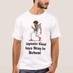 T-shirt capitão legal, escola do capitão Refrigerar Dize