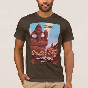 T-shirt Capitol Reef National Park poster de viagens de Ut