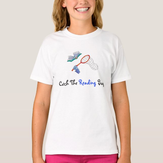 T-Shirt Captar O Inseto De Leitura (Frente)