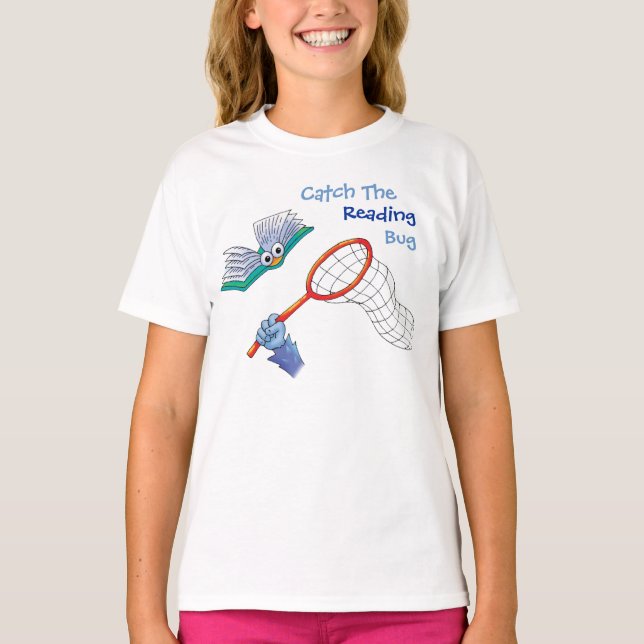 T-Shirt Captar O Inseto De Leitura (Frente)