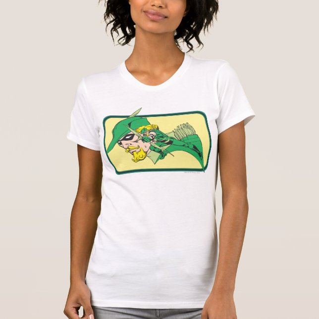 T-shirt Captura de Cabeça de Seta Verde (Frente)