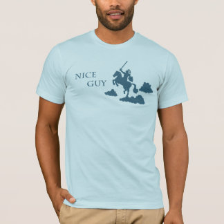 T-shirt Cara agradável na armadura de brilho (marinho)