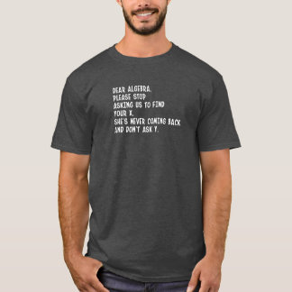 T-shirt Cara Álgebra