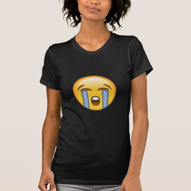 T-shirt Cara alta de grito Emoji (Frente)