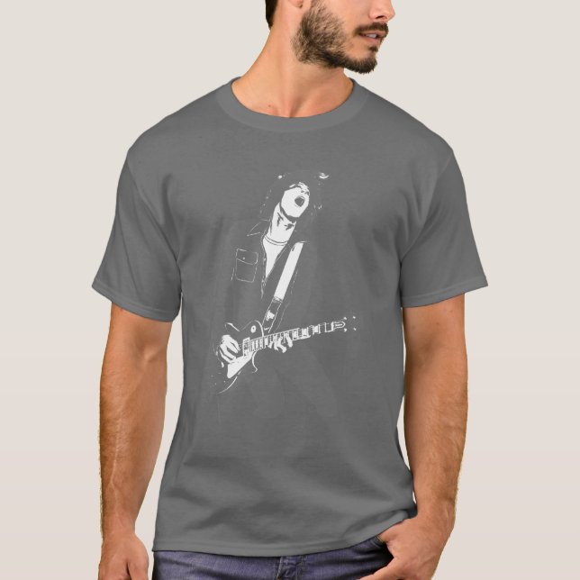 T-shirt Cara cinzenta da rocha (Frente)