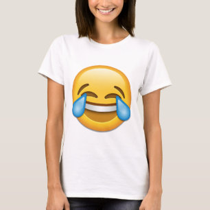 T-shirt Cara com os rasgos do emoji da alegria