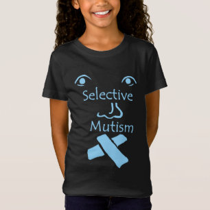 T-shirt Cara da obscuridade Mutism seletiva