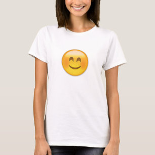 T-shirt Cara de sorriso com olhos de sorriso Emoji