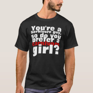 T-shirt Cara do herbívoro, menina do canivore