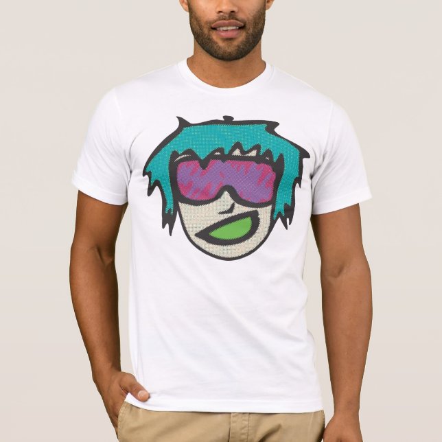 T-shirt Cara dos vidros do pop (Frente)
