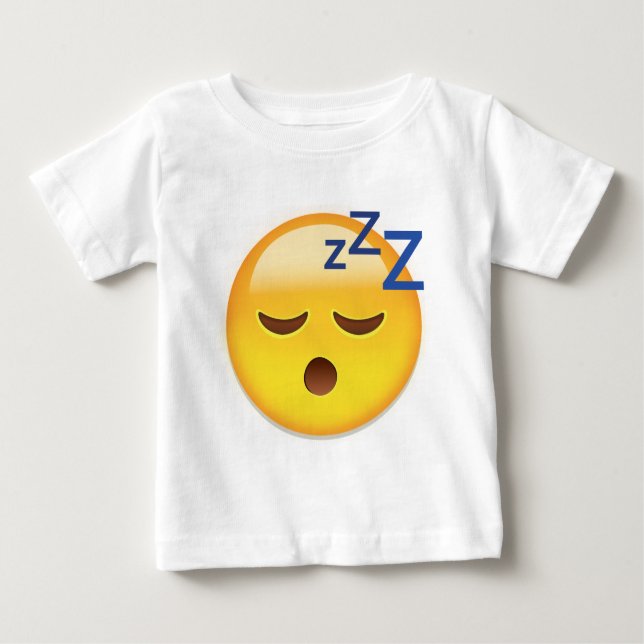 T-shirt Cara Emoji do sono (Frente)