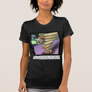 T-shirt Cara Escadaria Celestial Engraçada