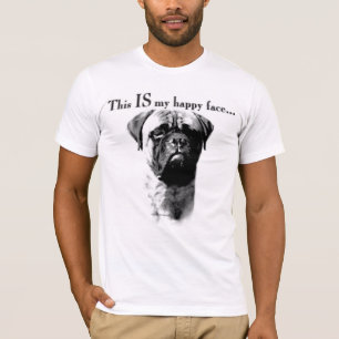 T-shirt Cara feliz de Bullmastiff
