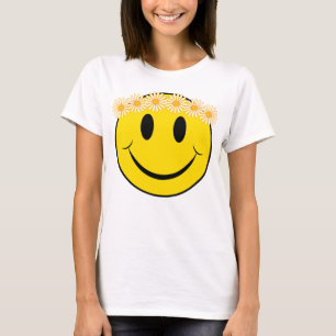 T-shirt Cara feliz do Hippie