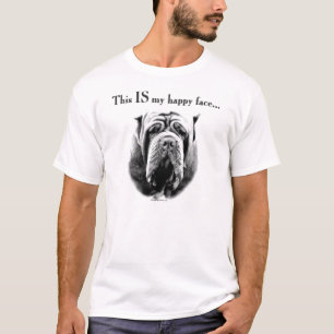 T-shirt Cara feliz do Mastiff napolitana